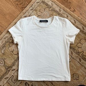 Reformation Boxy Cream T-Shirt